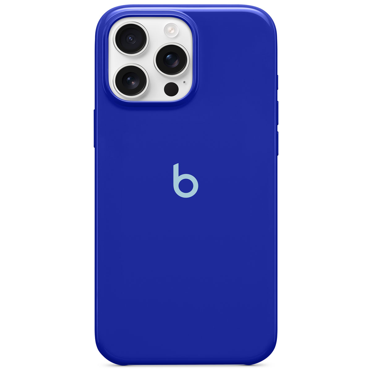 Close-up of Beats iPhone 16 Pro Max Case with MagSafe in Twilight Blue
