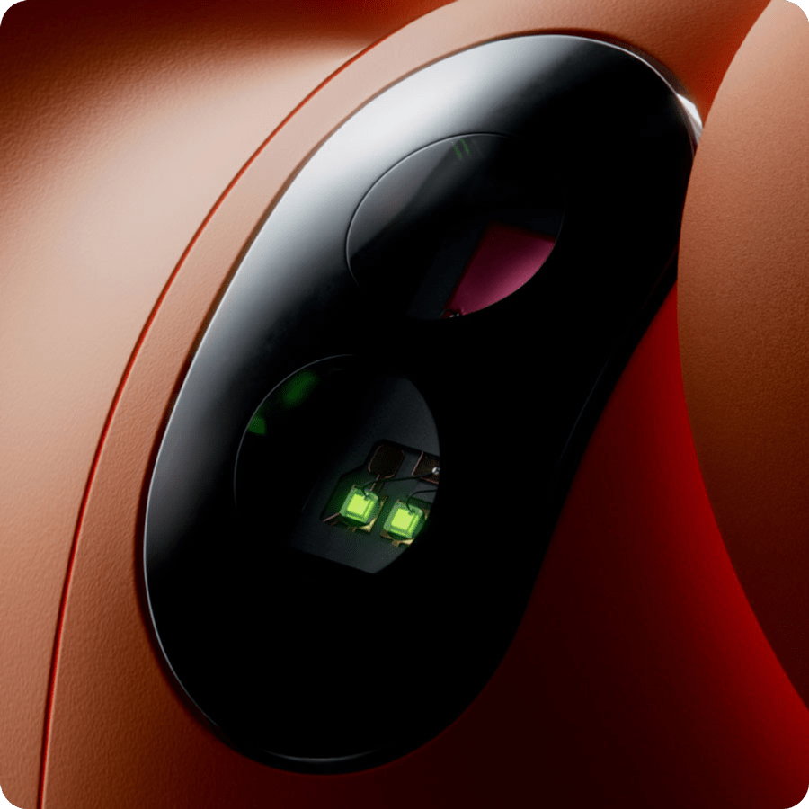 heart rate monitor's optical sensor with a pulse