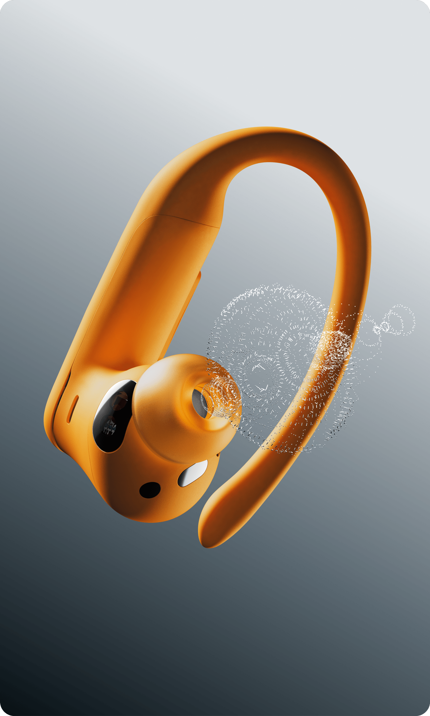 Close-up of Powerbeats Pro 2 earbud