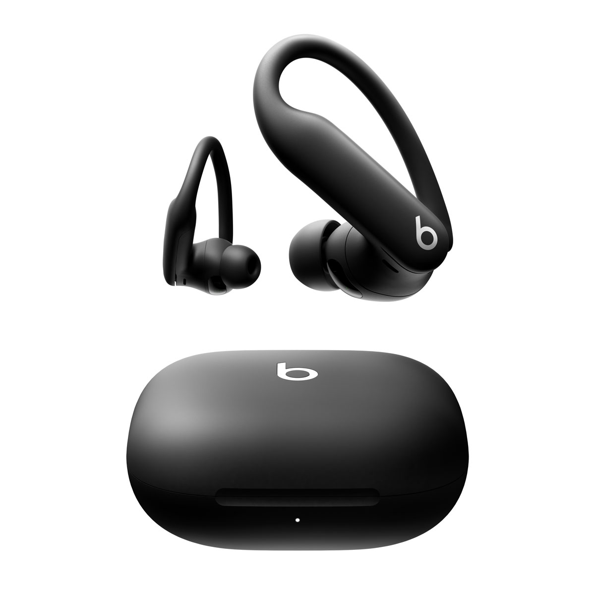 Close-up of Powerbeats Pro 2 in Jet Black.