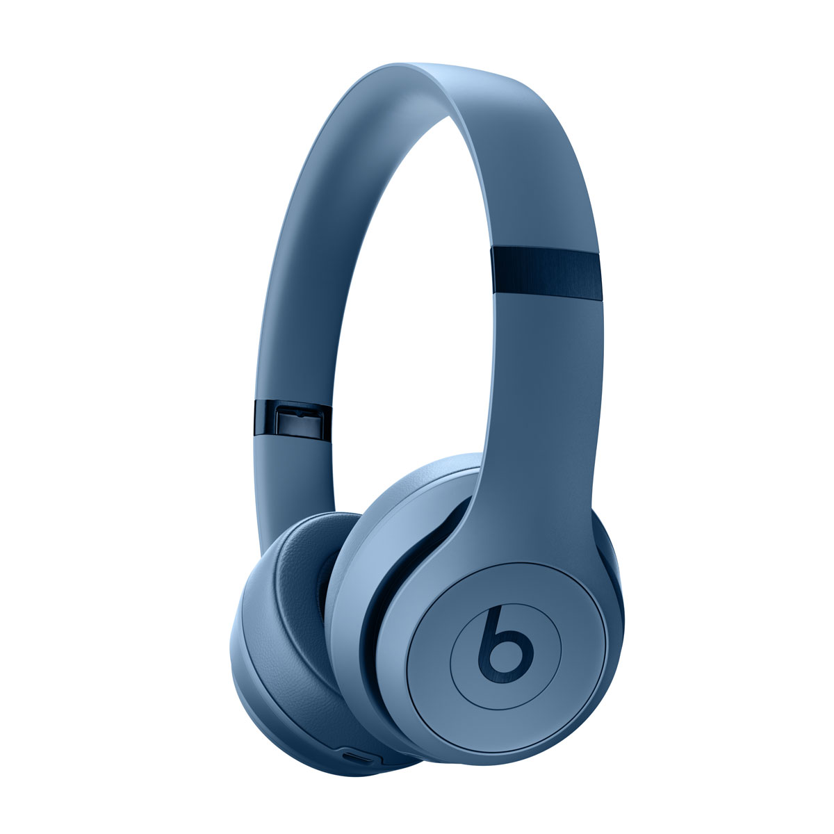 Close-up of Beats Solo 4 in Slate Blue